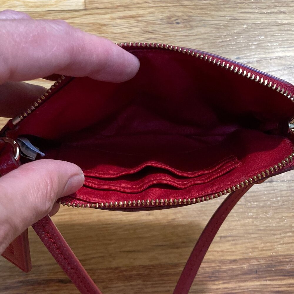 Red Coach Wristlet - Picture 10 of 11